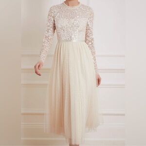 Needle & Thread Tempest Blush Pink Lace and Tulle Ballerina Dress